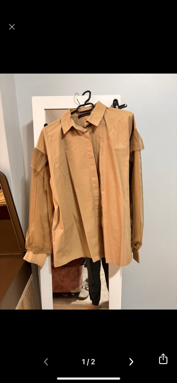 2 Balon kol detaylı gömlek - Görsel 2