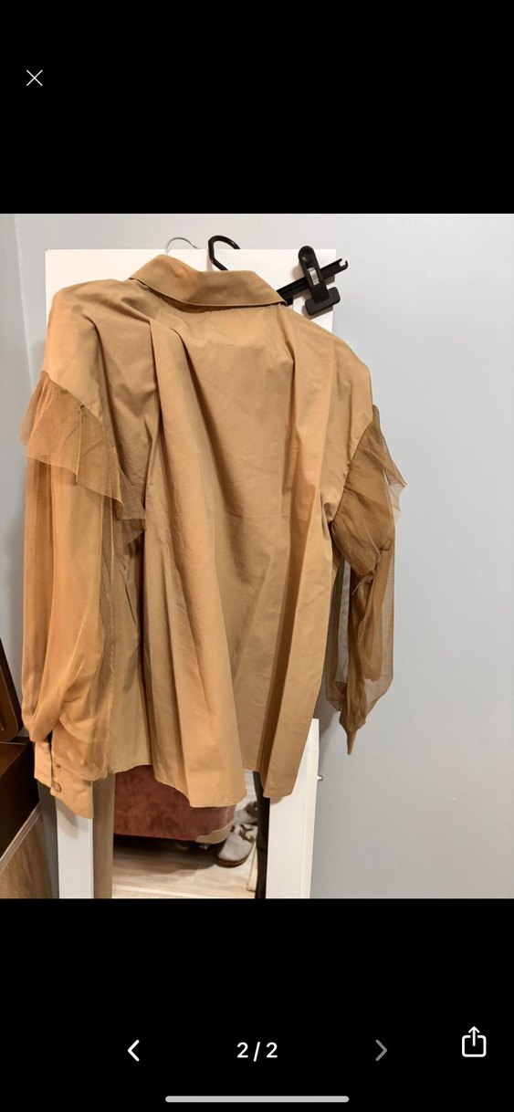 2 Balon kol detaylı gömlek - Görsel 3