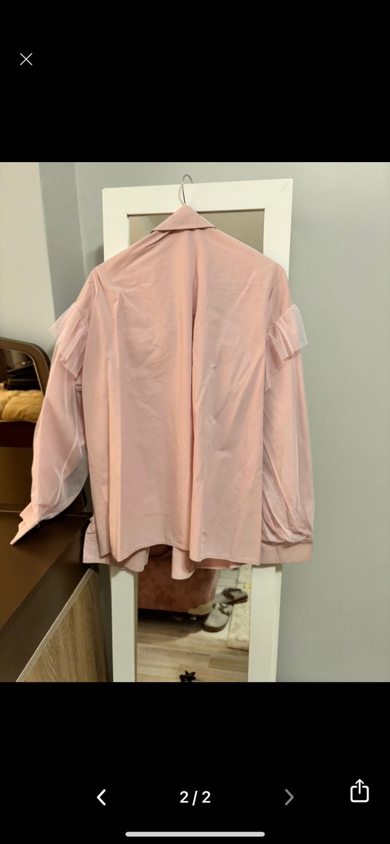 2 Balon kol detaylı gömlek - Görsel 5