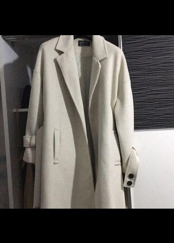 Taş rengi premium kaşe kaban - Görsel 4