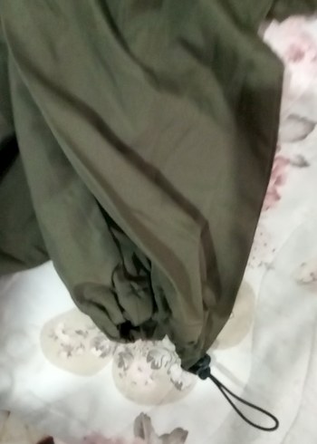 Trendyol & Milla Kadın Gri Keten Salaş Midi Pantolon
