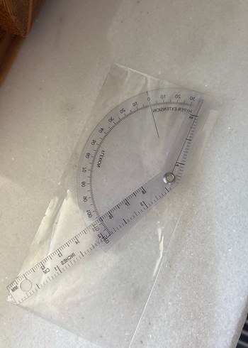 Açılır Plastik Gönye Cetvel - Görsel 2