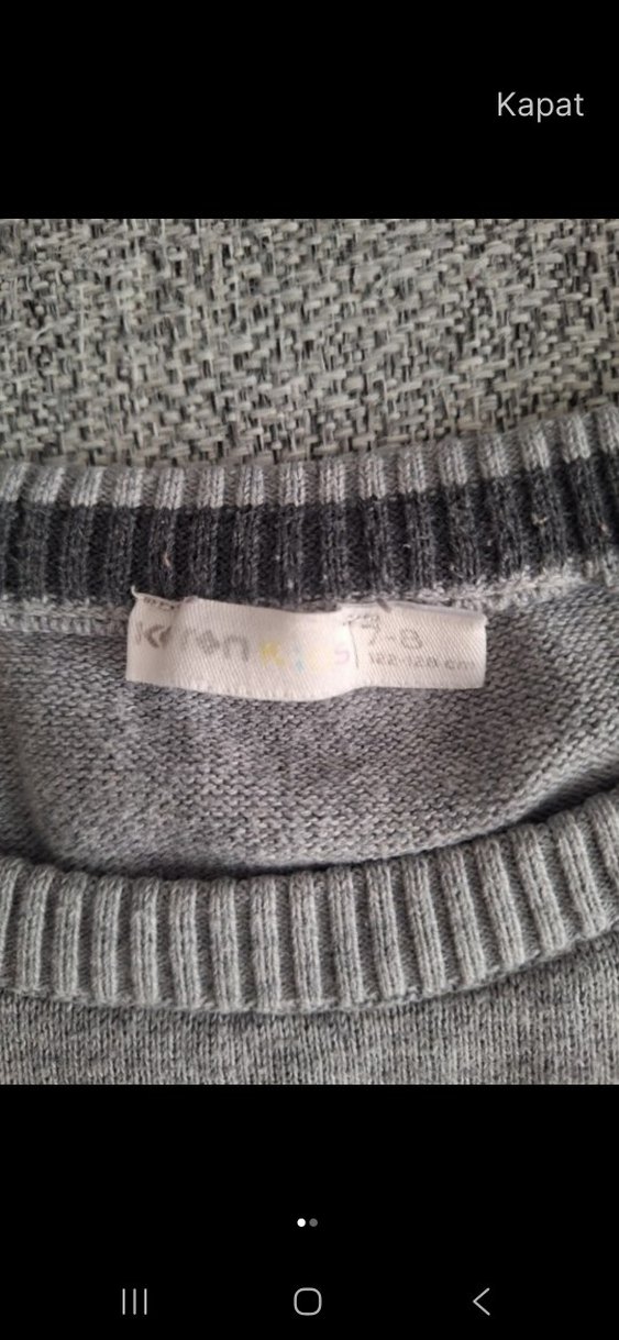 Gri Uzay Temalı Erkek Çocuk Sweatshirt - Görsel 2