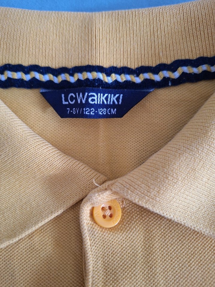 Erkek Çocuk Kısa Kollu Düğmeli Polo Tişört - Görsel 2