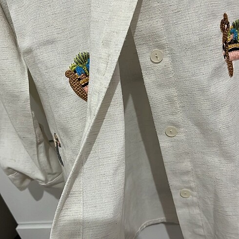 Vintage Tarzı Nakışlı Gömlek ? 36/38 Beden Uyumlu - Görsel 5