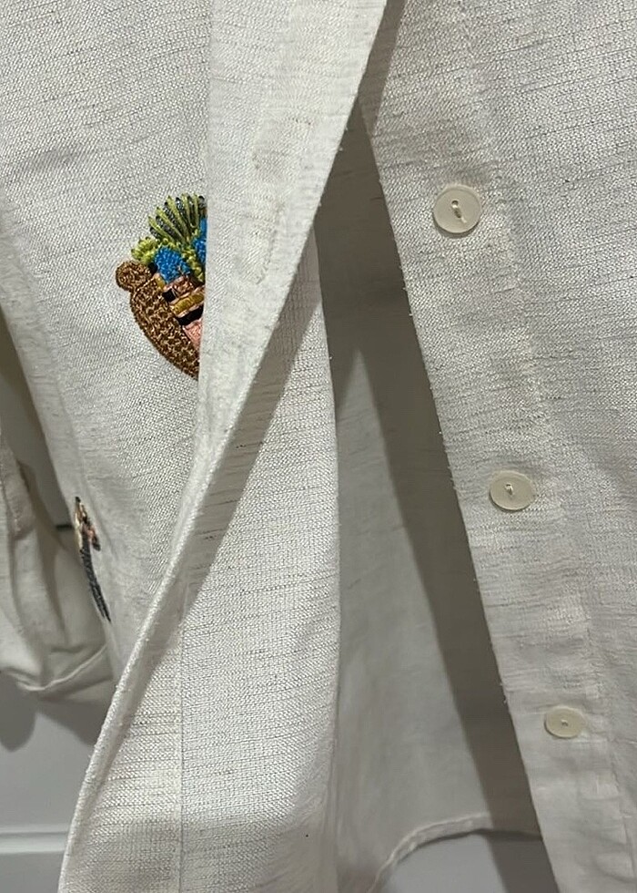 Vintage Tarzı Nakışlı Gömlek ? 36/38 Beden Uyumlu - Görsel 5