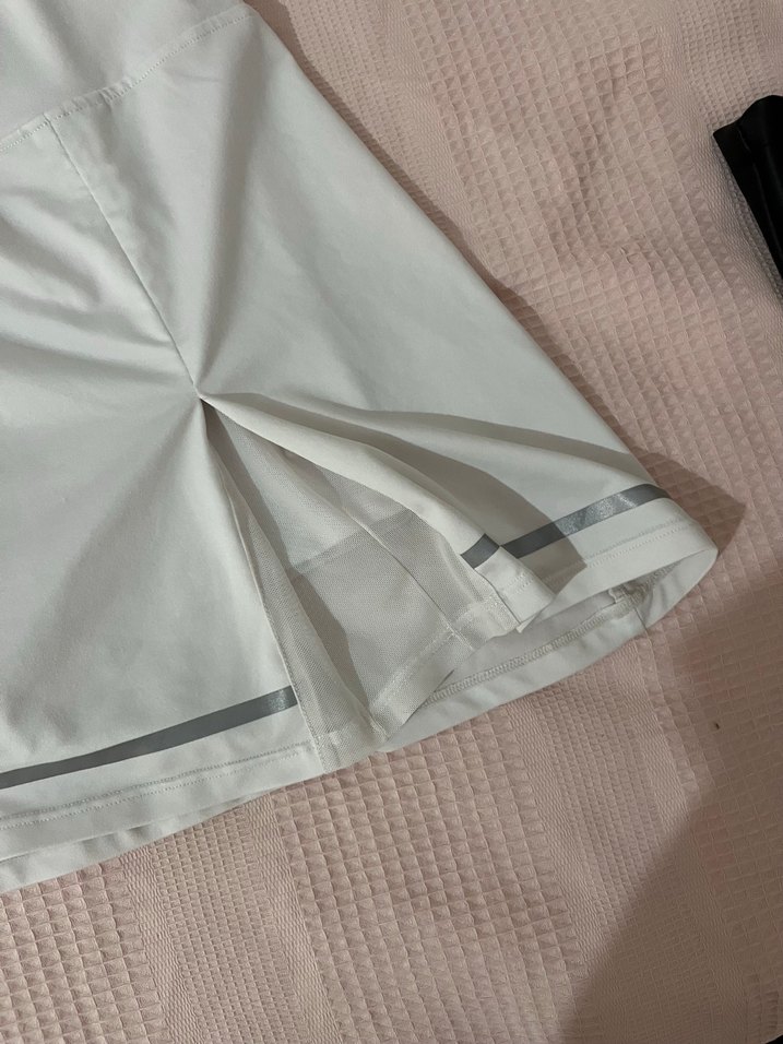 Beyaz Pliseli Mini Tenis Eteği - Görsel 4