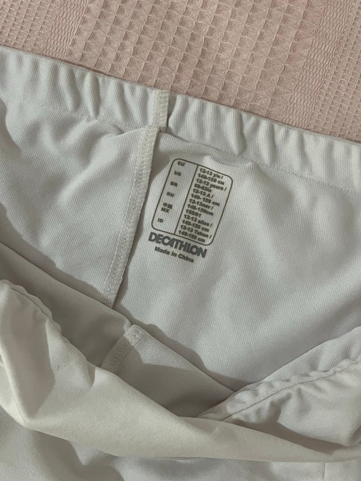 Beyaz Pliseli Mini Tenis Eteği - Görsel 5