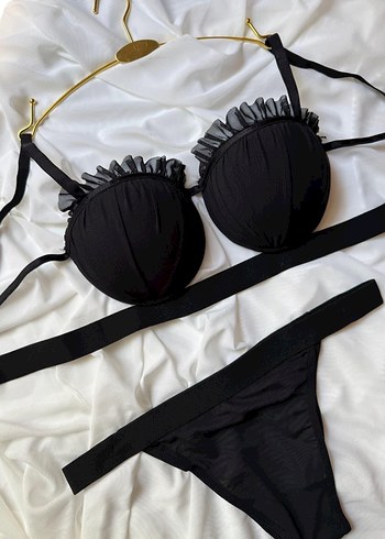 Parisian Goth Mini Siyah Sütyen - Görsel 2