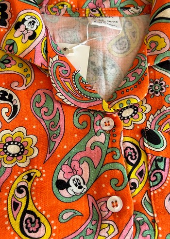 Renkli Retro Desenli Midi çocuk Pijama Takımı - Görsel 4