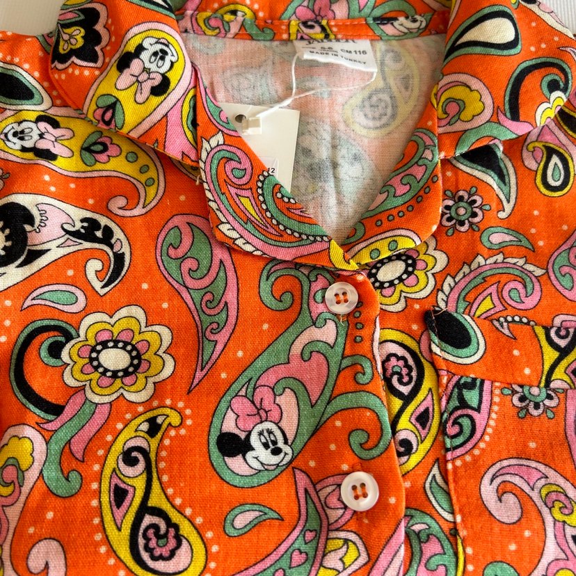 Renkli Retro Desenli Midi çocuk Pijama Takımı - Görsel 4