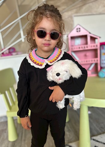 Zara Renkli Nakışlı Bohem Kız takım - Görsel 2