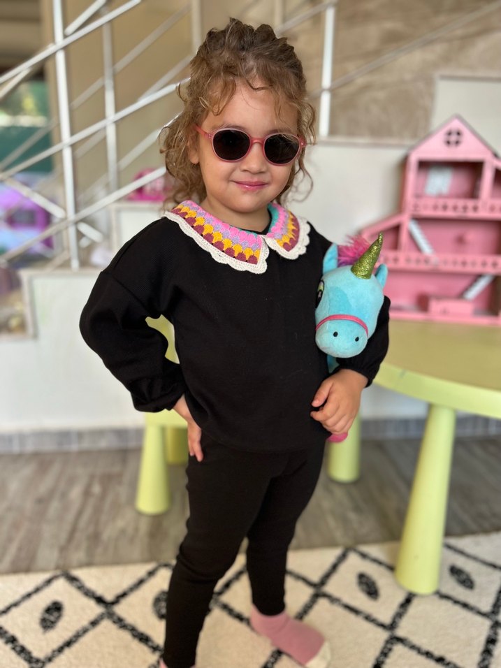 Zara Renkli Nakışlı Bohem Kız takım - Görsel 3