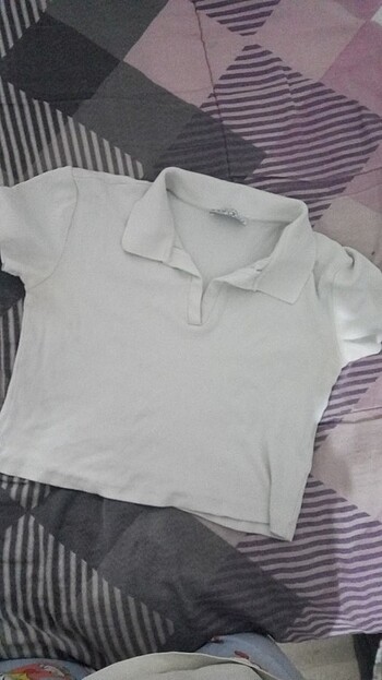 Defacto M beden polo yaka crop