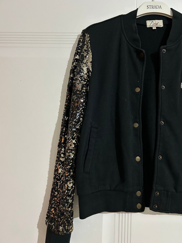 Siyah Payetli Kadın Ceket - Görsel 3
