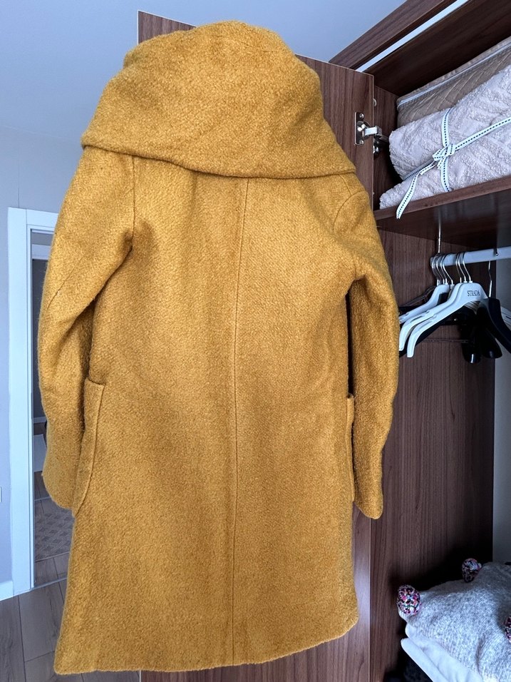 Sarı Yünlü Uzun Kaban - Görsel 2