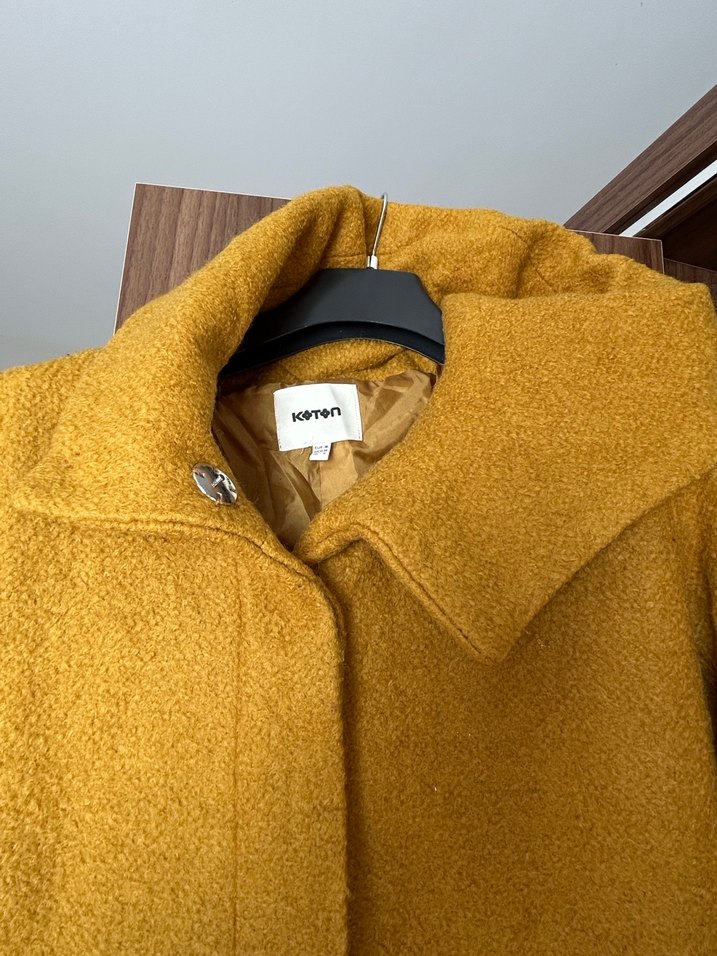 Sarı Yünlü Uzun Kaban - Görsel 3