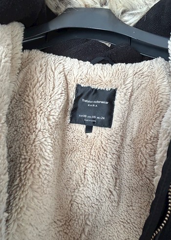 Siyah Kadın Kaban, Kürklü, Günlük - Görsel 3