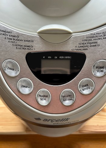 Arçelik Beyaz Gri Ekmek ve Yoğurt Yapıcı - Görsel 3