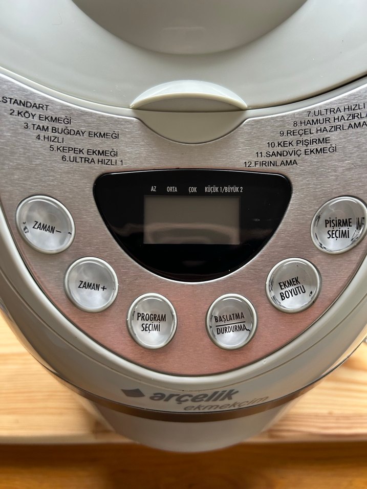 Arçelik Beyaz Gri Ekmek ve Yoğurt Yapıcı - Görsel 3