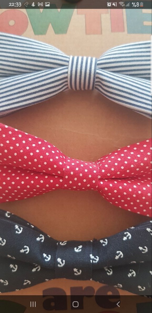 Çocuk Vintage Renkli Papyon Seti - Görsel 2