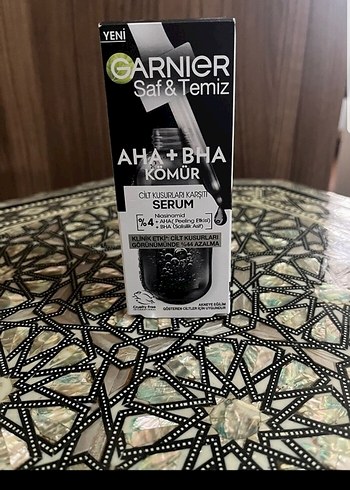 Garnier Garnier Saf&Temiz AHA+BHA Kömür Serumu %4