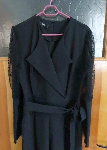 Trendyol & Milla Uzun Kollu Siyah Gotik Tulum