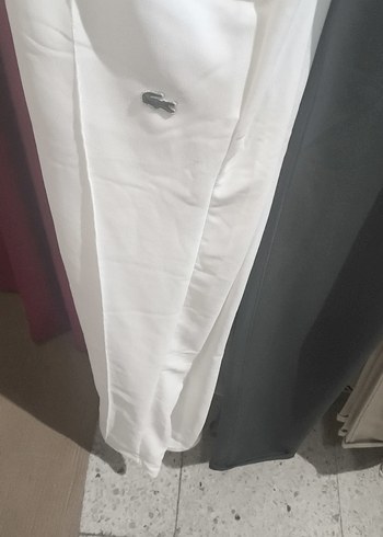 Düğmeli Beyaz Kadın Eşofman Altı - Görsel 2