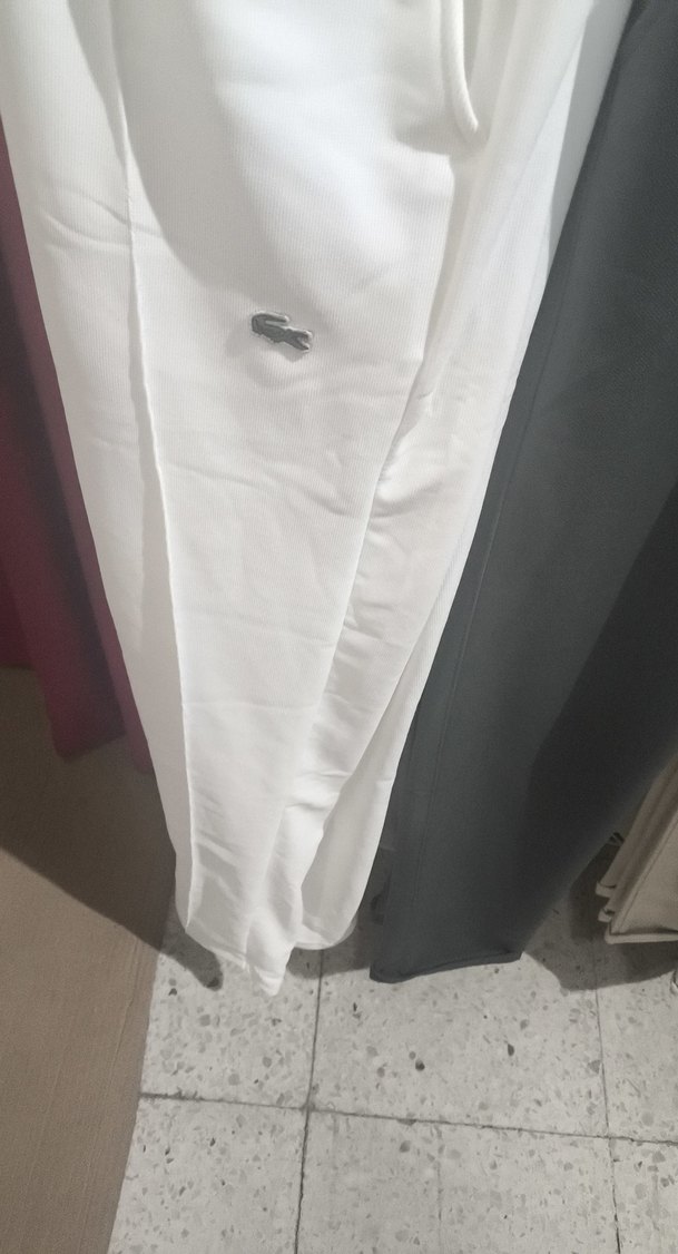 Düğmeli Beyaz Kadın Eşofman Altı - Görsel 2