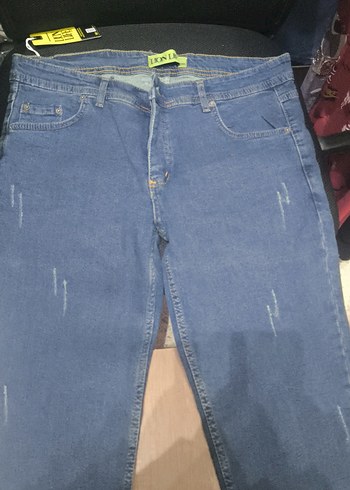 Gri Renkli Kadın Denim Jean - Görsel 2