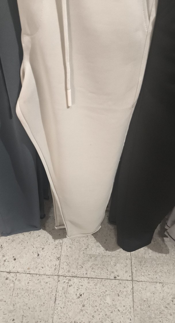 Kadın Beyaz Rahat Regular Fit Kumaş Pantolon - Görsel 2