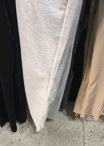 Gri Mini Kesim Bol Kesim Kadın Eşofman - Görsel 2