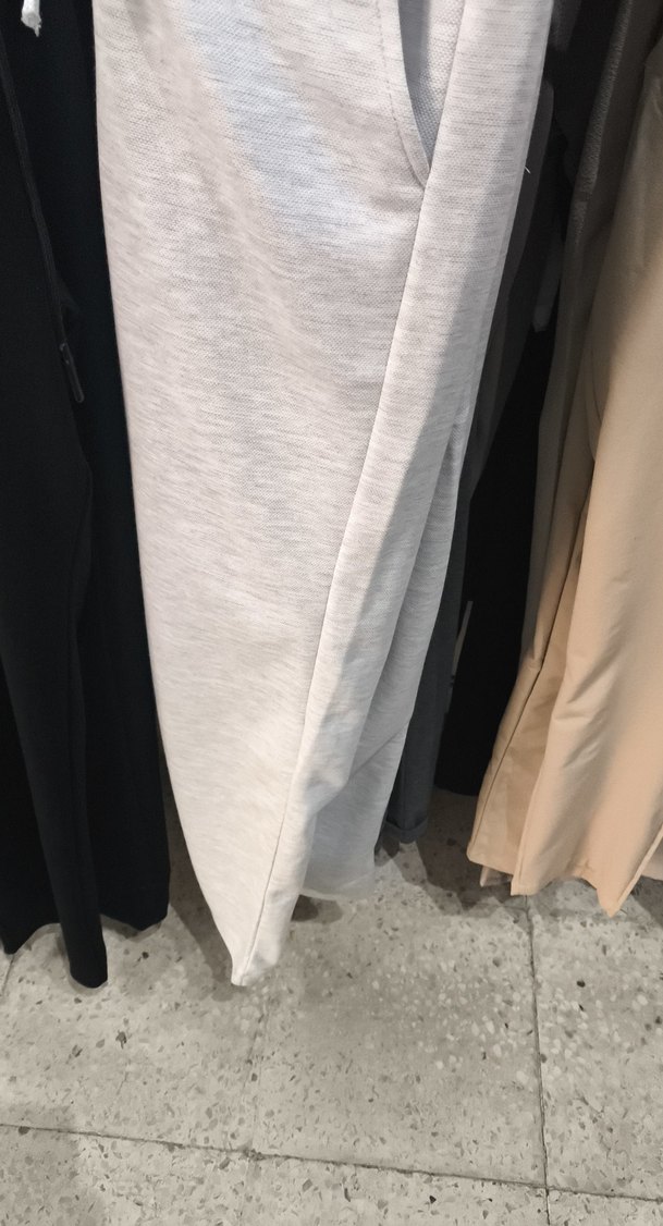 Gri Mini Kesim Bol Kesim Kadın Eşofman - Görsel 2