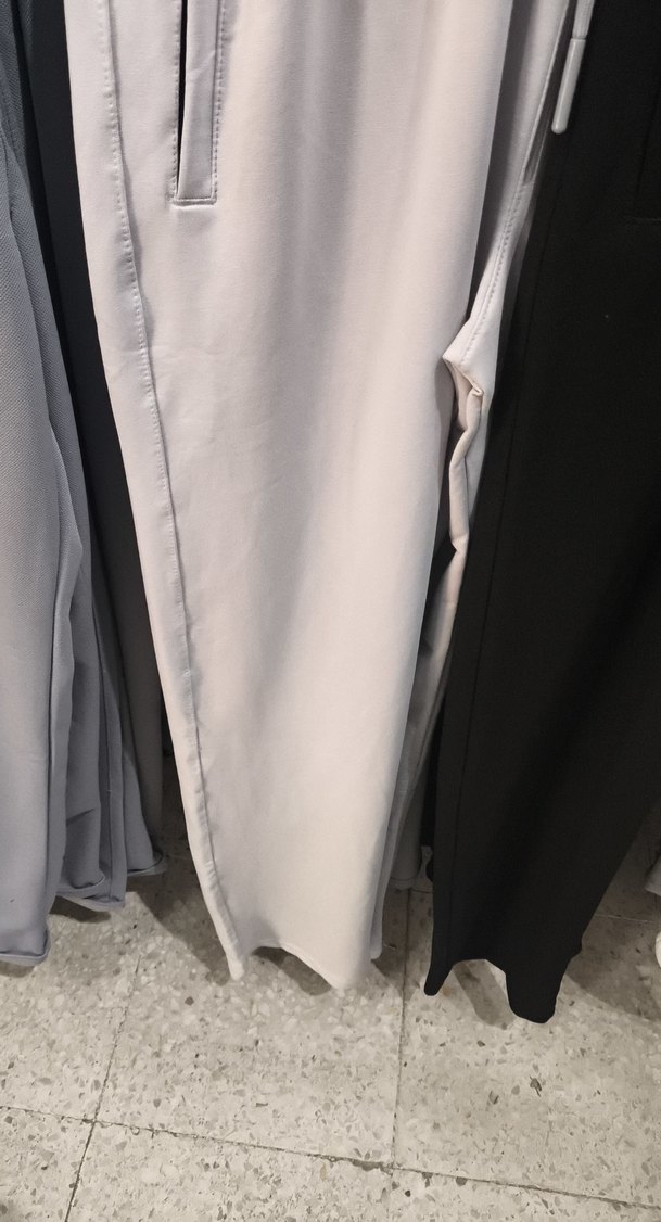 Kadın Gri Rahat Kesim Kumaş Pantolon - Görsel 2