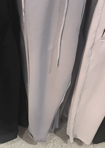 Gri Kadın Midi Kumaş Pantolon - Görsel 2