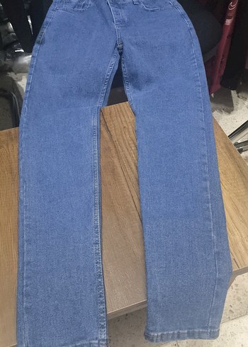 Lacivert Bol Kesim Midi Denim Jean - Görsel 3