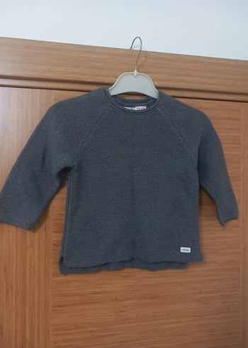 Zara Antrasit Cocuk Triko Kazak