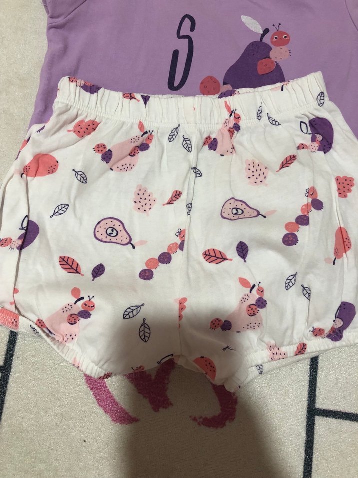 Kız Çocuk şortlu pijama takım - Görsel 2