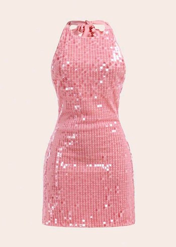 zara model pembe pullu elbise - Görsel 2