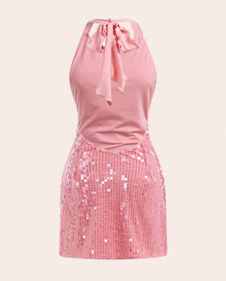 zara model pembe pullu elbise - Görsel 3