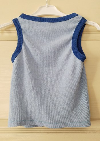 H&M Mavi Triko Kolsuz Atlet