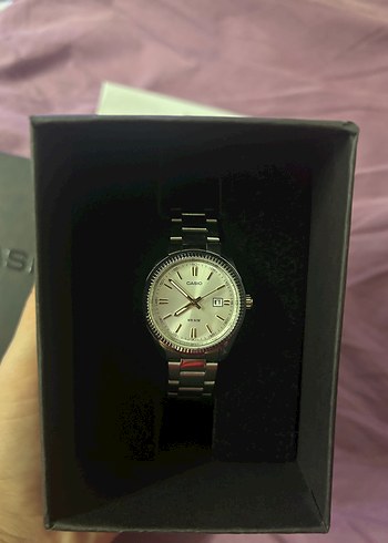 Casio Casio İş Tarzı Gri Beyaz kadın Saati
