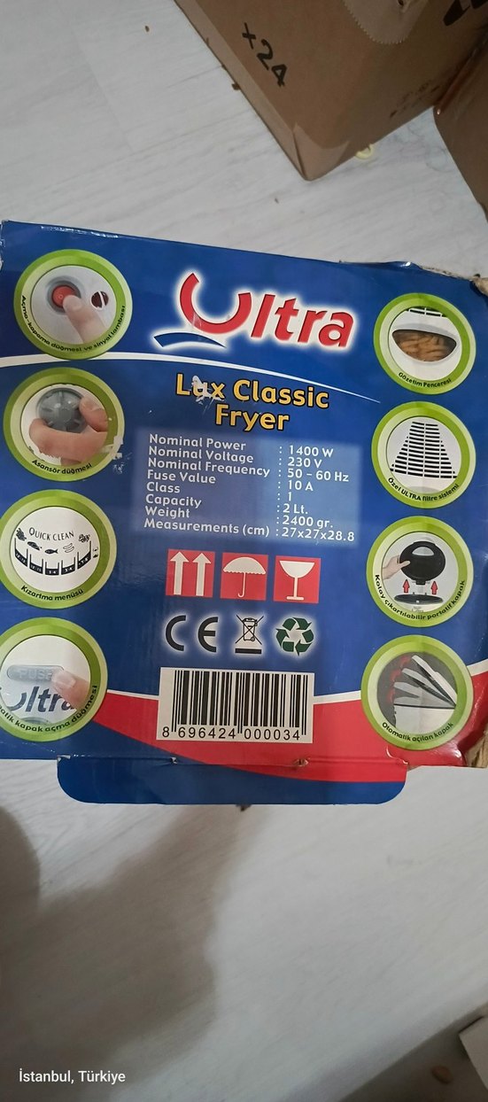 Ultra Lux Classic 2 L Beyaz Fritöz - Görsel 2