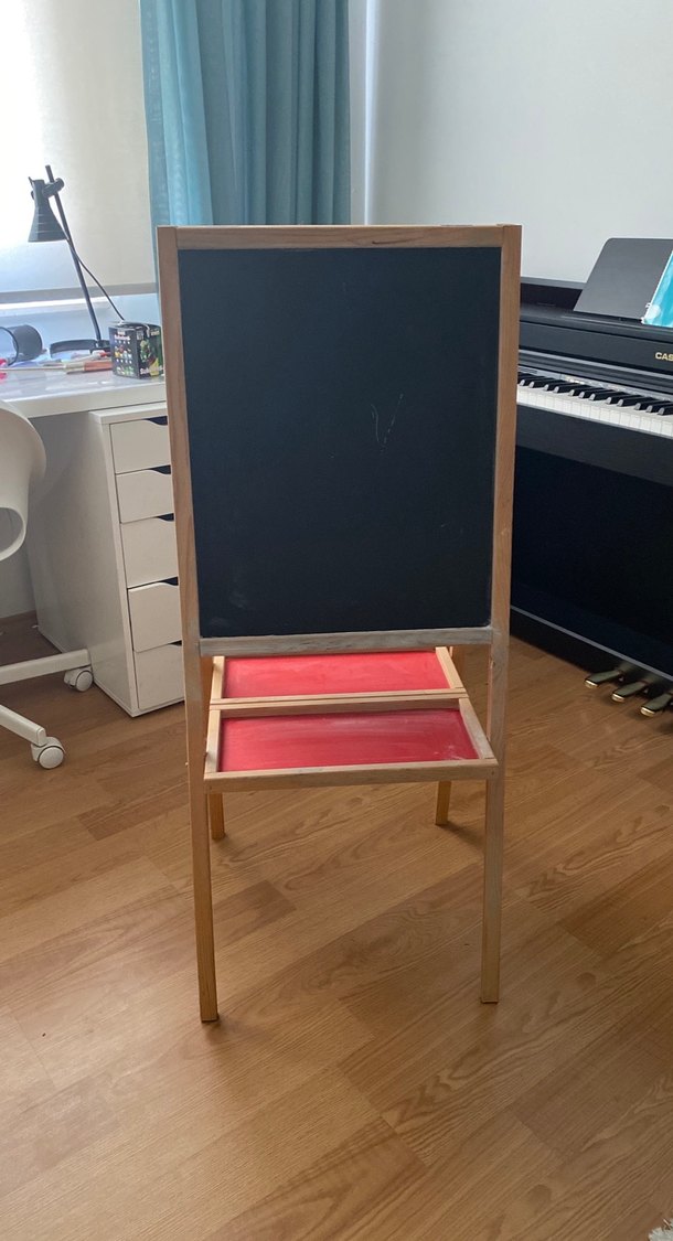 Çocuklar için Beyaz Yazı Tahtası ve Raf - Görsel 2