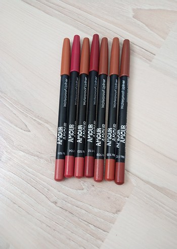 Koyu Kırmızı Dudak Kalemleri 6'lı Set