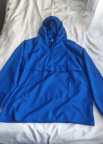Mavi Kapüşonlu Yağmurluk - Görsel 7