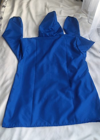 Mavi Kapüşonlu Yağmurluk - Görsel 11