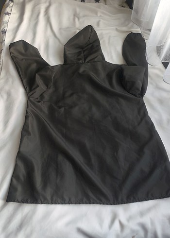 Kapüşonlu haki yağmurluk - Görsel 7