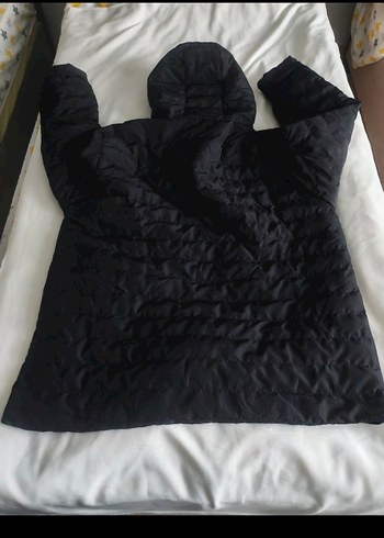 Fermuarlı Siyah Kapüşonlu Erkek Mont - Görsel 5