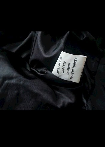 Fermuarlı Siyah Kapüşonlu Erkek Mont - Görsel 6